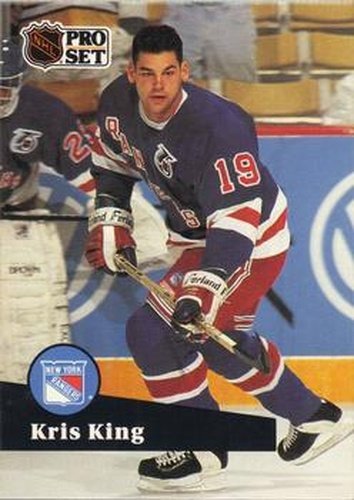 #445 Kris King - 1991-92 Pro Set Hockey