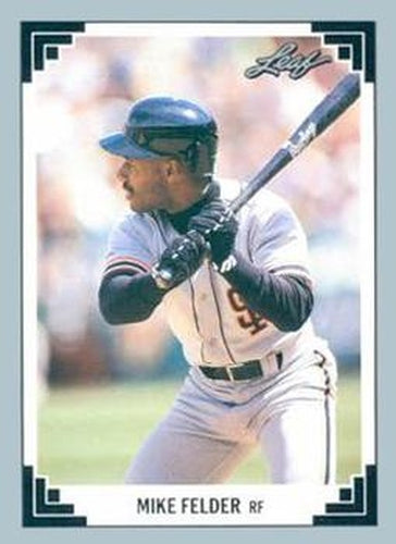 #445 Mike Felder - San Francisco Giants - 1991 Leaf Baseball