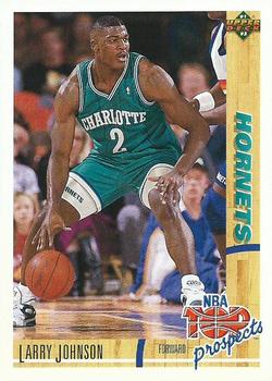 #445 Larry Johnson - Charlotte Hornets - 1991-92 Upper Deck Basketball