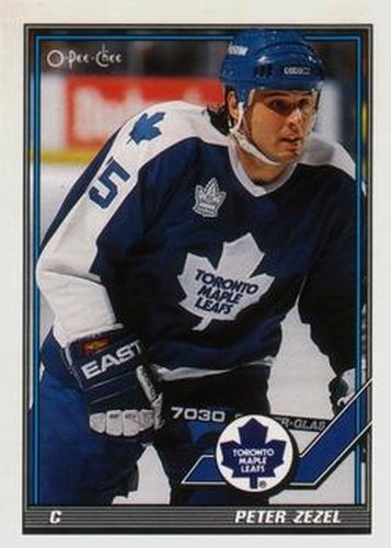 #445 Peter Zezel - Toronto Maple Leafs - 1991-92 O-Pee-Chee Hockey