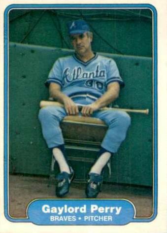 #445 Gaylord Perry - Atlanta Braves - 1982 Fleer Baseball