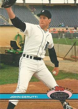 #445 John Cerutti - Detroit Tigers - 1991 Stadium Club Baseball