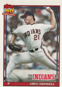 #445 Greg Swindell - Cleveland Indians - 1991 O-Pee-Chee Baseball