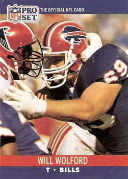 #445 Will Wolford - Buffalo Bills - 1990 Pro Set Football
