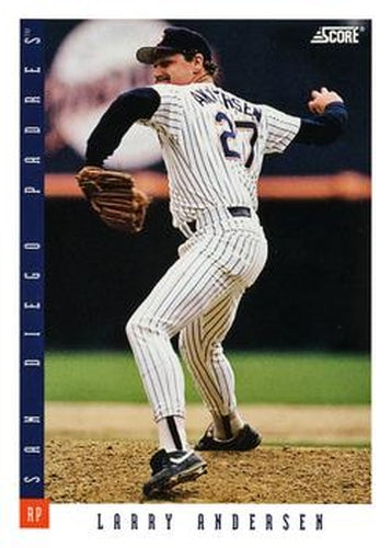 #445 Larry Andersen - San Diego Padres - 1993 Score Baseball