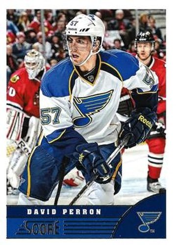 #445 David Perron - St. Louis Blues - 2013-14 Score Hockey