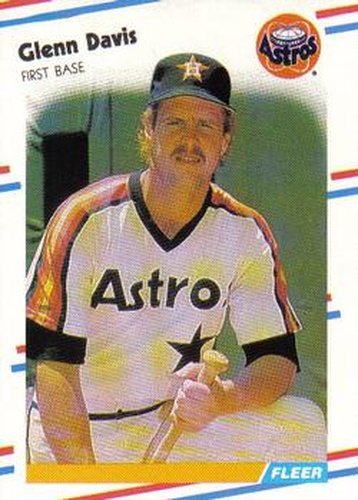 #445 Glenn Davis - Houston Astros - 1988 Fleer Baseball
