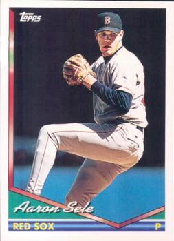 #445 Aaron Sele - Boston Red Sox - 1994 Topps Baseball