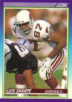 #445 Luis Sharpe - Phoenix Cardinals - 1990 Score Football