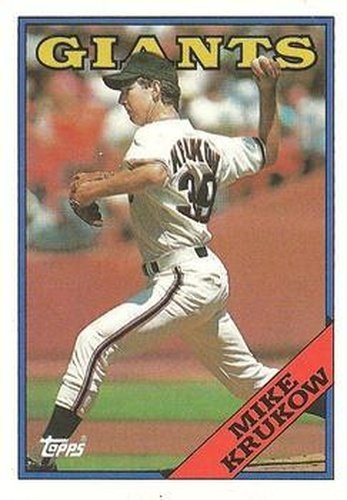 #445 Mike Krukow - San Francisco Giants - 1988 Topps Baseball