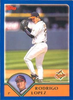 #445 Rodrigo Lopez - Baltimore Orioles - 2003 Topps Baseball