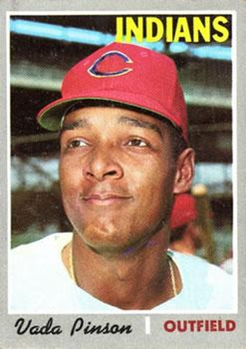 #445 Vada Pinson - Cleveland Indians - 1970 Topps Baseball