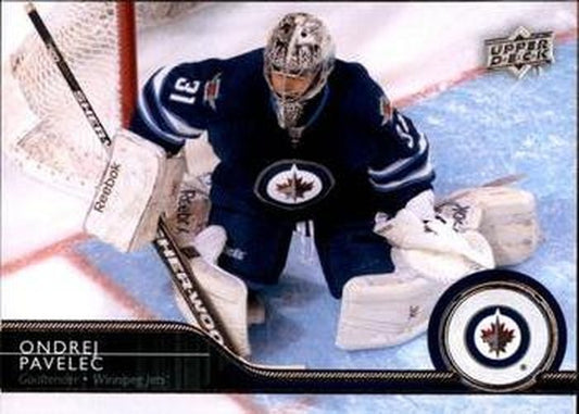 #445 Ondrej Pavelec - Winnipeg Jets - 2014-15 Upper Deck Hockey