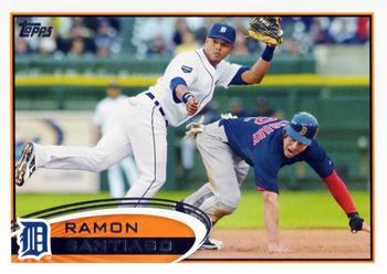 #445 Ramon Santiago - Detroit Tigers - 2012 Topps Baseball