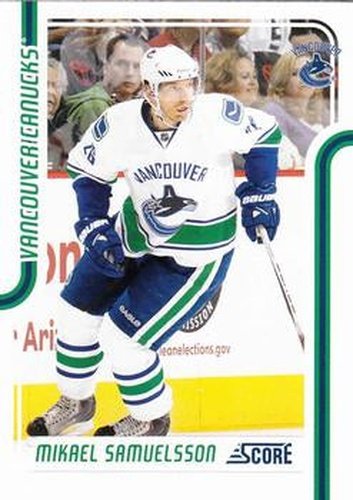 #445 Mikael Samuelsson - Vancouver Canucks - 2011-12 Score Hockey