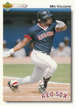 #445 Mo Vaughn - Boston Red Sox - 1992 Upper Deck Baseball