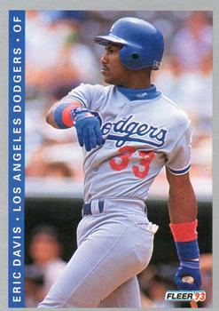 #445 Eric Davis - Los Angeles Dodgers - 1993 Fleer Baseball