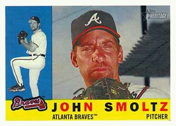 #445a John Smoltz - Atlanta Braves - 2009 Topps Heritage Baseball
