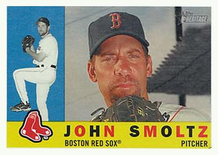 #445b John Smoltz - Boston Red Sox - 2009 Topps Heritage Baseball