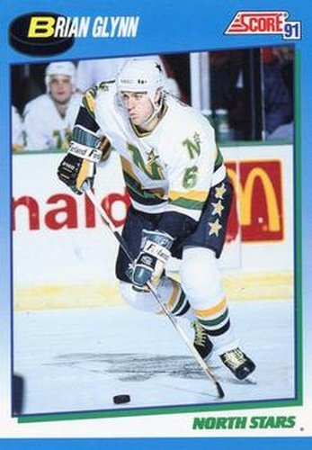 #446 Brian Glynn - Hartford Whalers - 1991-92 Score Canadian Hockey