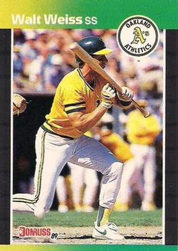 #446 Walt Weiss - Oakland Athletics - 1989 Donruss Baseball