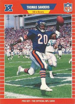 #446 Thomas Sanders - Chicago Bears - 1989 Pro Set Football