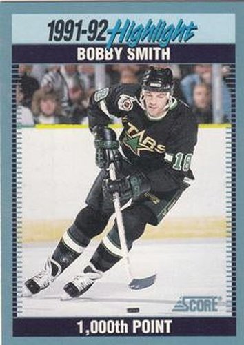 #446 Bobby Smith - Minnesota North Stars - 1992-93 Score Canadian Hockey