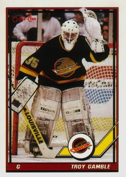 #446 Troy Gamble - Vancouver Canucks - 1991-92 O-Pee-Chee Hockey