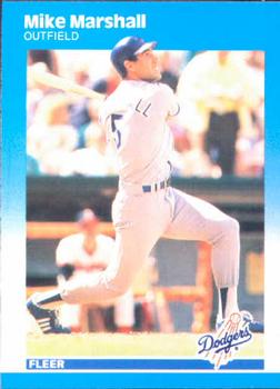 #446 Mike Marshall - Los Angeles Dodgers - 1987 Fleer Baseball