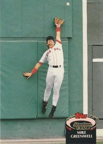 #446 Mike Greenwell - Boston Red Sox - 1992 Stadium Club Baseball