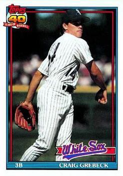 #446 Craig Grebeck - Chicago White Sox - 1991 Topps Baseball