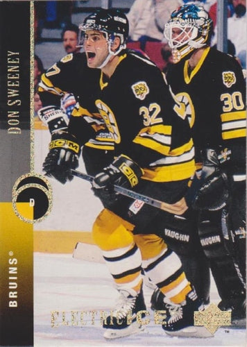 #446 Don Sweeney - Boston Bruins - 1994-95 Upper Deck Hockey - Electric Ice