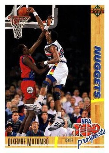 #446 Dikembe Mutombo - Denver Nuggets - 1991-92 Upper Deck Basketball