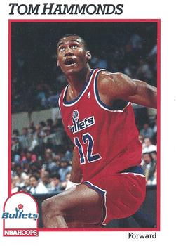 #446 Tom Hammonds - Washington Bullets - 1991-92 Hoops Basketball