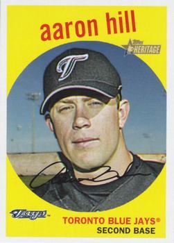 #446 Aaron Hill - Toronto Blue Jays - 2008 Topps Heritage Baseball