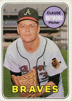 #446 Claude Raymond - Atlanta Braves - 1969 Topps Baseball