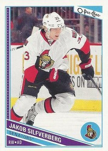 #446 Jakob Silfverberg - Ottawa Senators - 2013-14 O-Pee-Chee Hockey