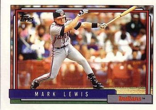 #446 Mark Lewis - Cleveland Indians - 1992 Topps Baseball