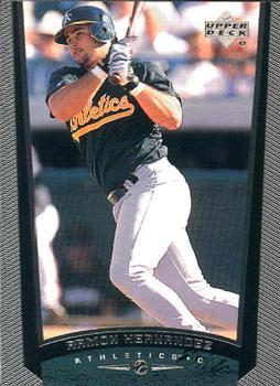 #446 Ramon Hernandez - Oakland Athletics - 1999 Upper Deck Baseball