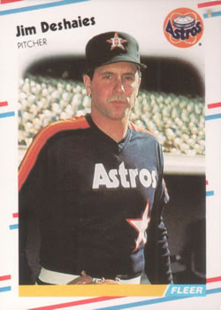 #446 Jim Deshaies - Houston Astros - 1988 Fleer Baseball