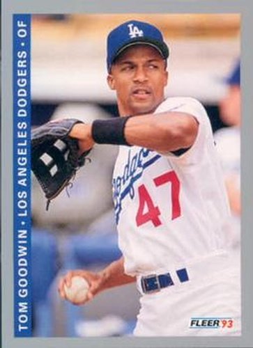 #446 Tom Goodwin - Los Angeles Dodgers - 1993 Fleer Baseball