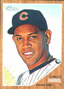 #446 Carlos Marmol - Chicago Cubs - 2011 Topps Heritage Baseball