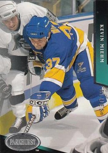 #447 Kevin Miehm - St. Louis Blues - 1993-94 Parkhurst Hockey