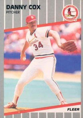 #447 Danny Cox - St. Louis Cardinals - 1989 Fleer Baseball