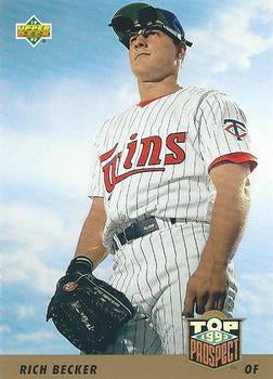 #447 Rich Becker - Minnesota Twins - 1993 Upper Deck Baseball