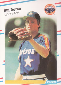 #447 Bill Doran - Houston Astros - 1988 Fleer Baseball