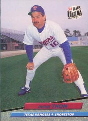 #447 Dickie Thon - Texas Rangers - 1992 Ultra Baseball