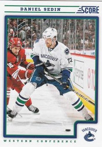 #447 Daniel Sedin - Vancouver Canucks - 2012-13 Score Hockey