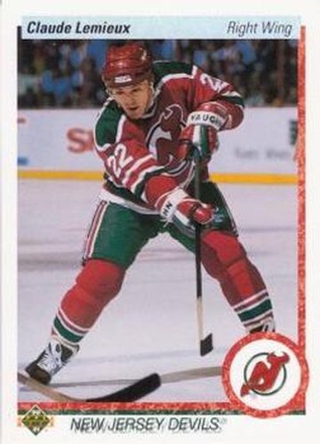 #447 Claude Lemieux - New Jersey Devils - 1990-91 Upper Deck Hockey