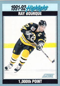 #447 Ray Bourque - Boston Bruins - 1992-93 Score Canadian Hockey